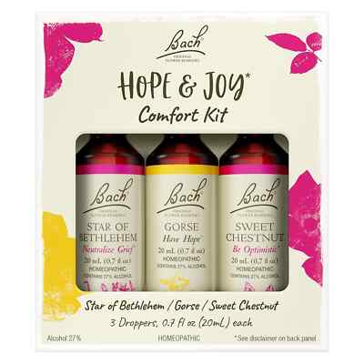 Bach Hope & Joy Comfort Kit: Star of Bethlehem Gorse Sweet Chestnut 20mL ea.
