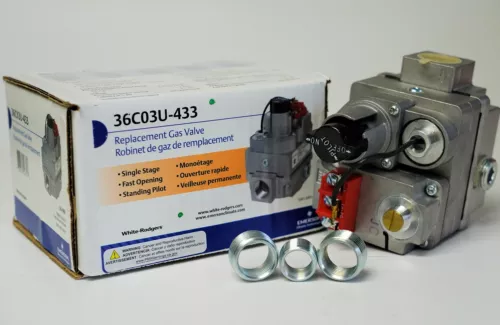 36C03U-433 White Rodgers MilliVolt MV Gas Control Furnace Valve