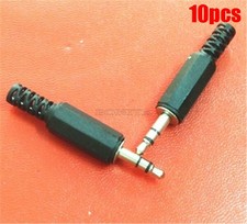10Pcs 3.5MM Stereo Audio Male Plug Jack Adapter Audio Connector Booted Headph po