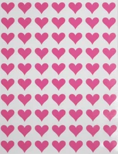 Colored Decorative & Cute Heart Stickers - Scrapbooking Stickers, Packaging Stic