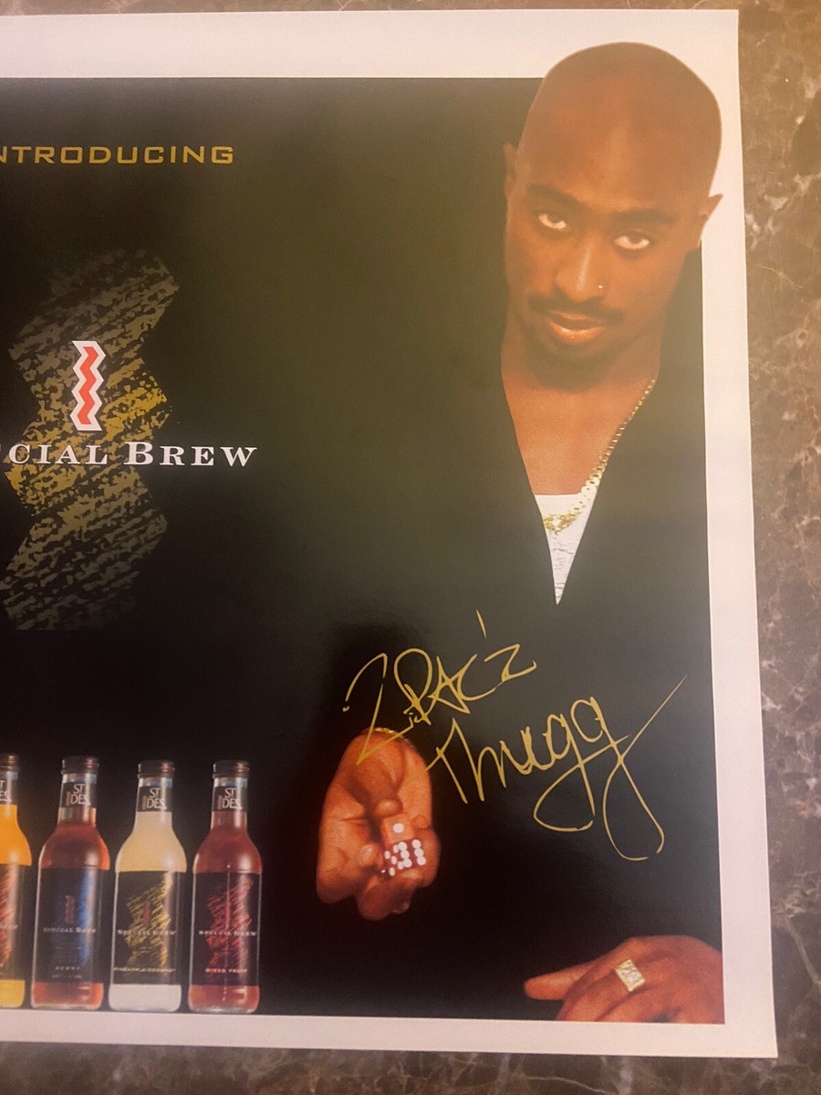 Snoop Dogg & Tupac St.Ides Special Brew Advertisement Mid 90's NEW