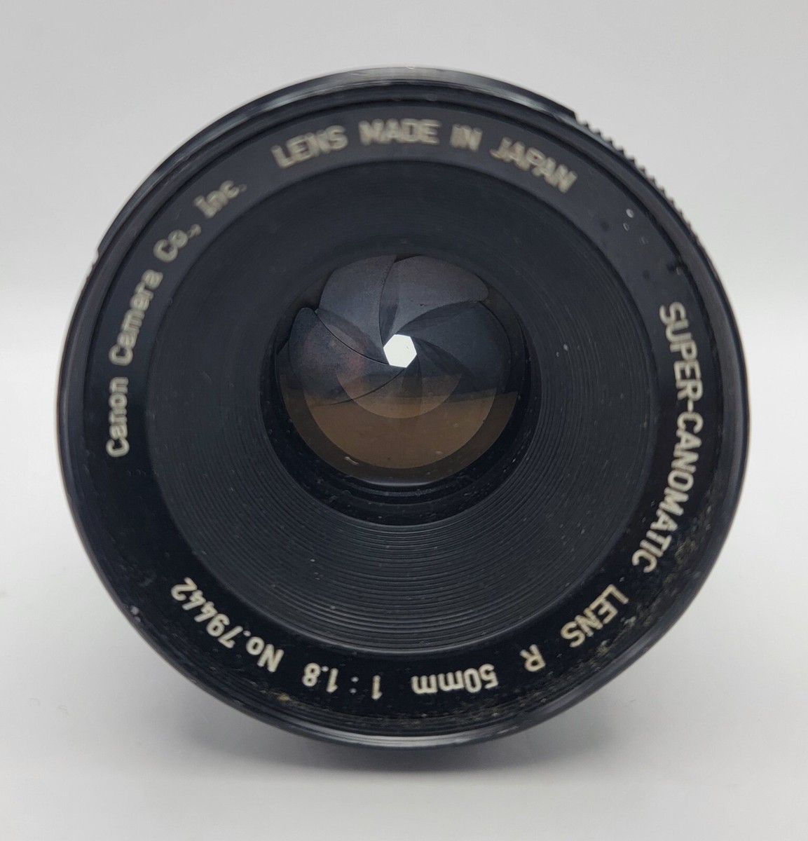 Vintage Canon Super-Chromatic 50mm 1:1.8 Film Camera Lens