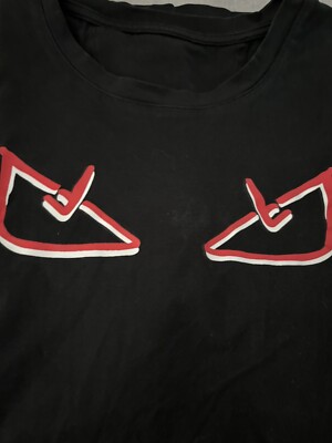 FENDI Graphic Print Crew Neck T-Shirt Size L | eBay