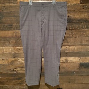Nike Golf Tour Performance Dri Fit Gray Plaid Chino Golf Pants Size 40 X 32 | eBay