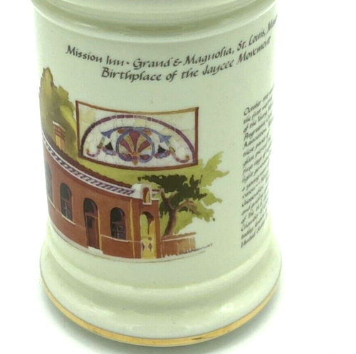 Decantador Jaycees 1989 Serie Una Botella de Porcelana Mission Inn - Imagen 4 de 9