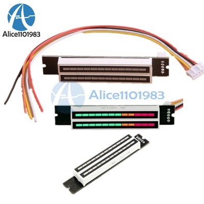 Dual 12 LED Music Sound Audio Indicator board Assembled With DIY Kit Analyzer