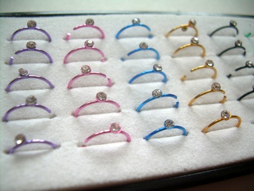 1 Ear Nose Lip Tragus Ring Fake Pierced Look Real Piercing 20g White Plating. - Picture 5 of 6