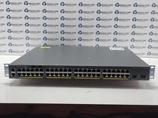 Cisco Network Switch WS-C2960XR-48FPD-I, w/C2960X-STACK Grade B, SKU 15175