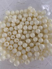 100 pcs 8mm Cream Solid Acrylic Beads, For making jewelry- Craft - DIY 62