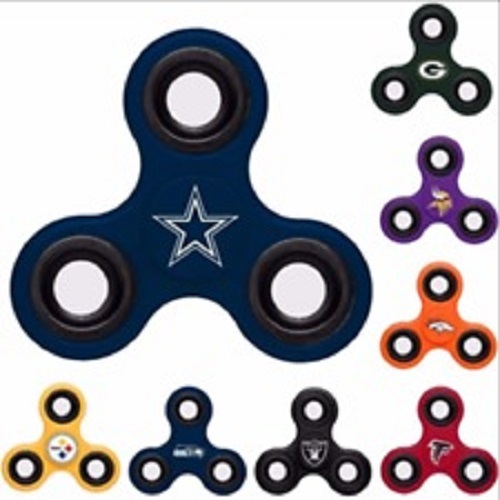 NFL 3-Way Fidget Spinner By Forever Collectibles -Select- Team Below - Picture 1 of 22