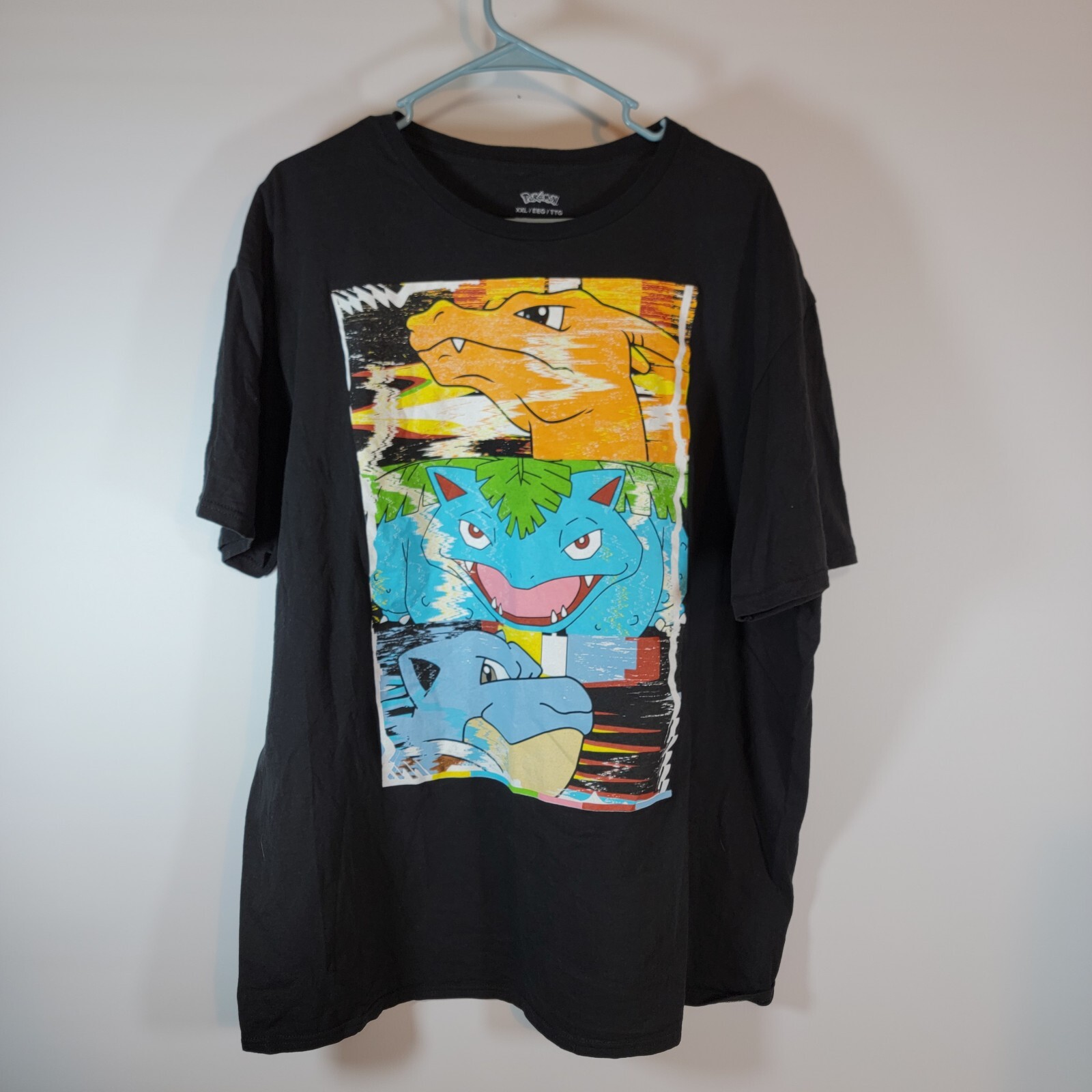 Pokemon Charizard Venusaur Blastoise Unisex T Shirt Size XXL anime short sleeve