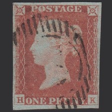 Q27_19 GB QV 1841 1d RED-BROWN PLATE 73 SG8-B1(1) HK FU 4M LONDON D&S CANCEL