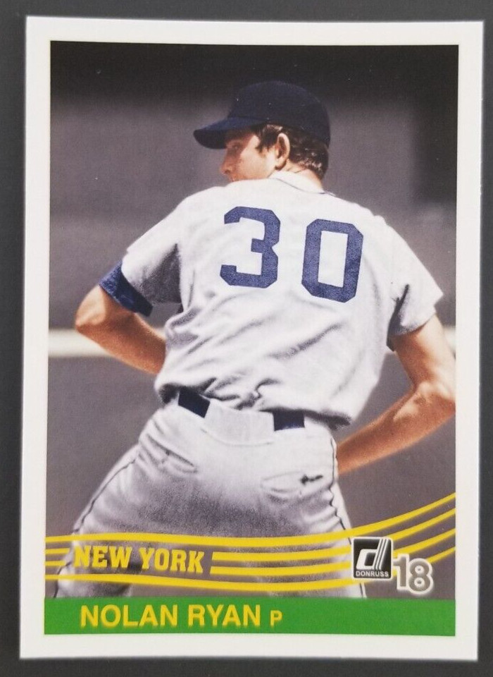 Nolan Ryan 2018 Panini Donruss Baseball Card #256 (NM)