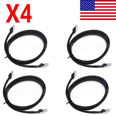 4Pcs Mini SAS SFF-8087 to Mini SAS SFF-8087 36Pin Data Hard Disk Raid Cable 1M