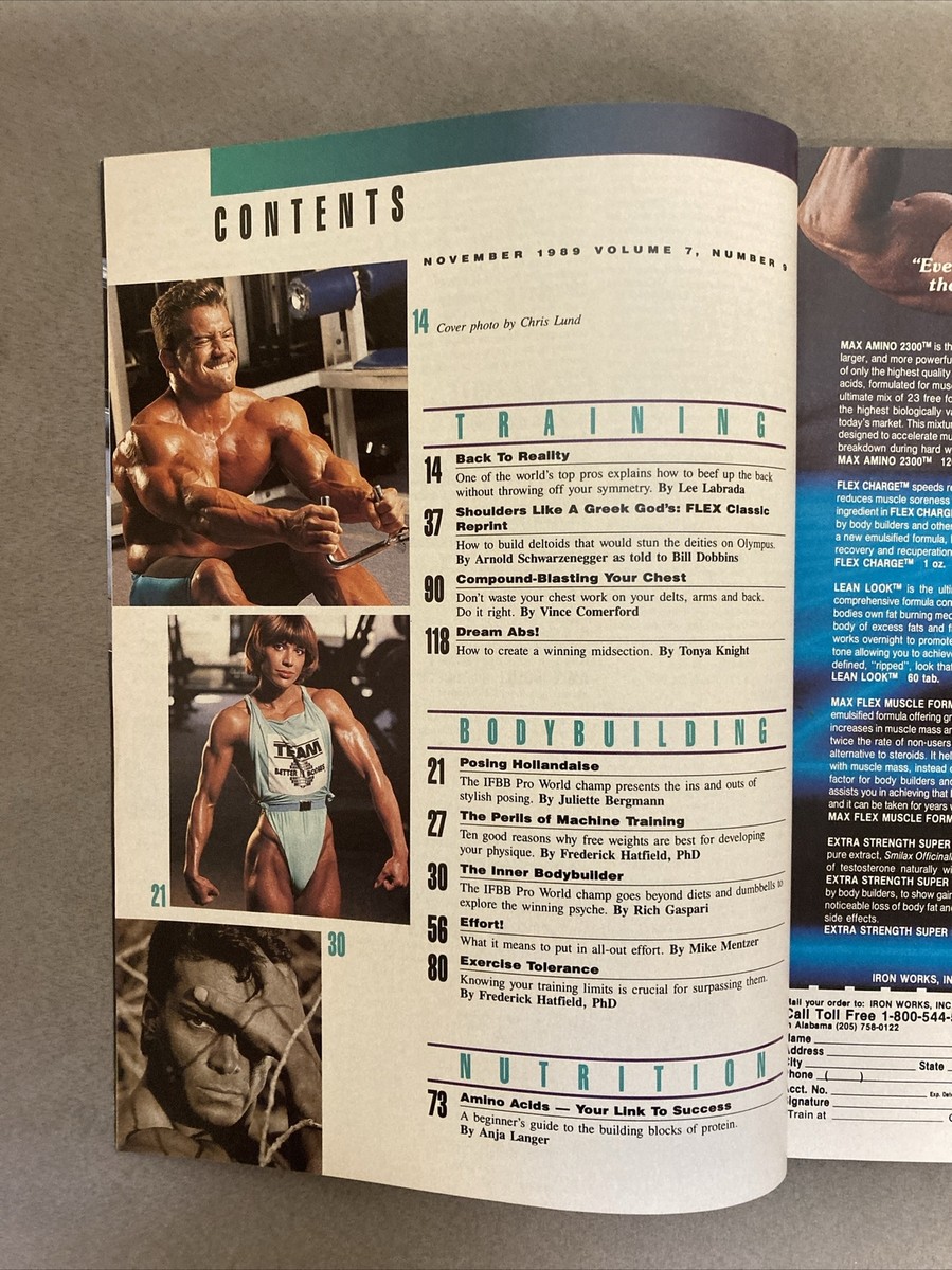 Flex Bodybuilding Muscle Magazine / Lee Labrada / 11-89 | eBay