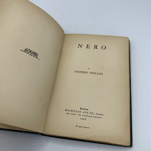 Antique Nero by Stephen Phillips 1906 Cloth Bound Hardcover Play Book - Picture 7 of 8
