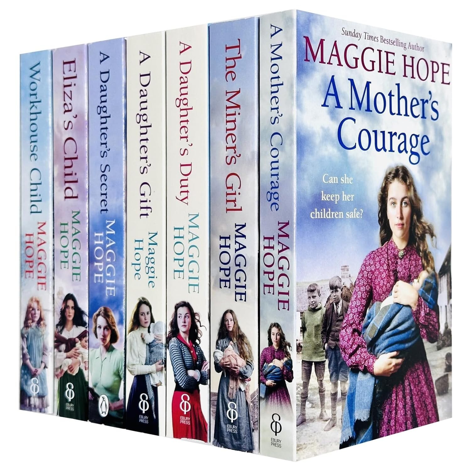 Maggie Hope Collection 7 Books Set A Mother’s Courage, Miner's Girl, Workhouse