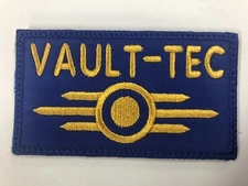 Fallout Vault TEC Patch Blue Embroidered With Hook Backing