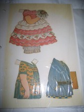 Vintage Original 1926 Dolly Dingle Cousin Dotty Outfits Cut Out Paper Dolls