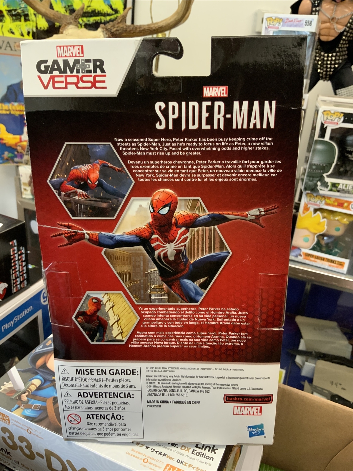 Marvel Legends Gamerverse PS4 GameStop Exclusive Spider Man Figure Hasbro NEW
