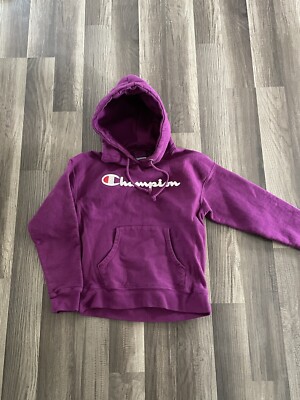 90‘s champion Reverse Weave IOWA purple 80s Vintage Champion Reverse Weave Hoodie Sweatshirt M Purple v