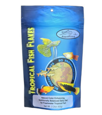 Tropical Fish Flakes - Color Enhancing Aquarium Fish Food - 2.2oz - Copper Free