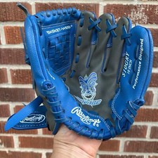 Rawlings Savage Series 10 inch Youth T-Ball Baseball Glove S10 GRY Grey Blue