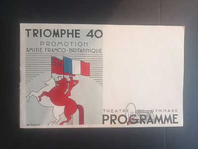 Britisch-französisches Freundschaftsförderungsprogramm 1940 (23x14)