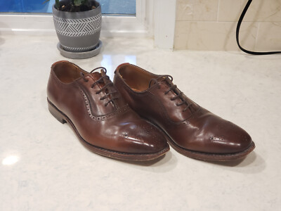 Allen Edmonds Cornwallis 8.5 D Brown Brogue Oxford Dress  display picture 1