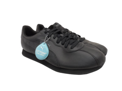 Puma Men's Turin II Athletic Casual Sneakers 36696202 Black Leather Size 13M
