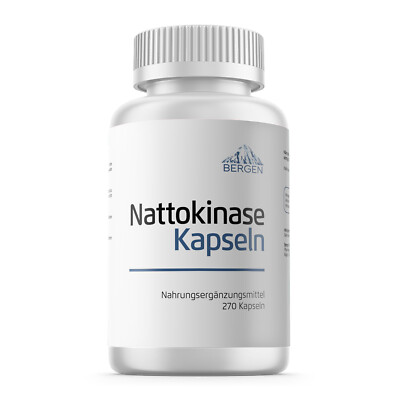 Bergen Nattokinase, 2000 FUs, 270 Veg. Kapseln - Blitzversand