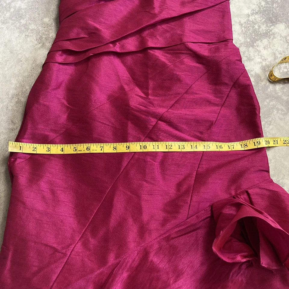 Vestido de noche Alvina Valenta Maids New York para mujer 12 vestido sin tirantes rosa largo Foto 3 de 4