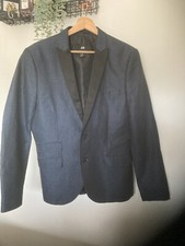 H M Blue Tuxedo Jacket Men  s  48 Special Occasion Formal. Slim Fit