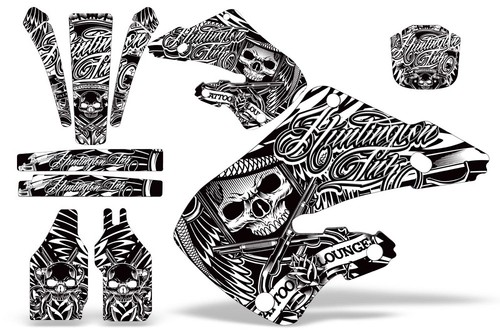 Graphic Decals Stickers for Honda CR125 1998-1999 CR250 1997-1999 HISH W - Afbeelding 1 van 2