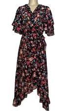  139 CALVIN KLEIN Womens Short Sleeve Midi Dress Size 6