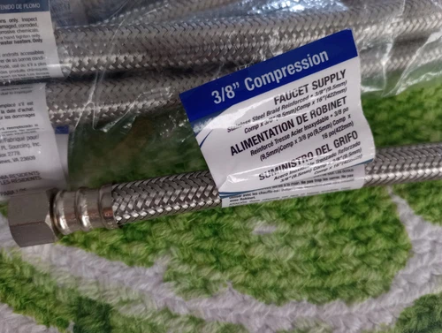 PROFLO PFX146343 3/8" Comp X 3/8" FIP X 16" Stainless Steel and - Picture 5 of 6