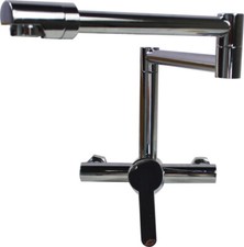 New 20" Retractable Double Joint Wall Mount Tap Folded Stainless Steel G1/2"