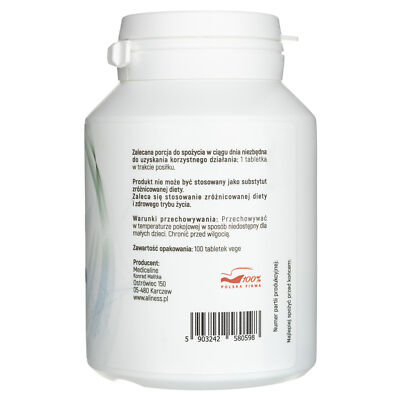 Aliness Lithium 5Mg (Lithium Orotate) 100 Vegetarian Tablets - Low - Foto 4