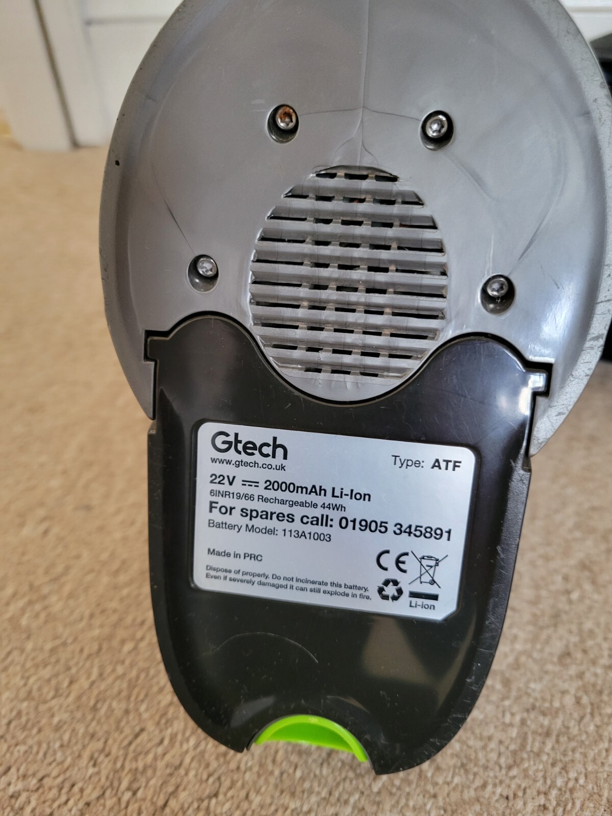 GTECH ATF036 Grey Multi Handheld Vacuum Cleaner 5060060221475 eBay
