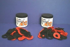 2 PK Top & Side Post Battery Terminal Protectors Jar of 50    25 Red & 25 Black