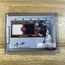 2024 Topps Museum Byron Buxton Signature Swatches Dual Relic Patch Auto /299