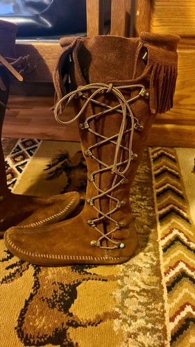 Vintage Handmade Moccasin Boots | eBay