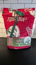 New Men's A Christmas Story Plush Sleep Pants Pajamas Sleepwear Size XL