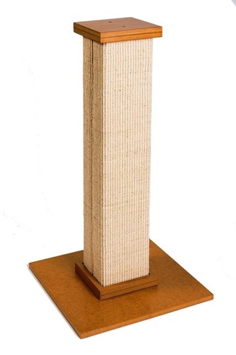 CA&T Cat Scratching Post 32" Tall Pole tree tower Scratch Scratcher Pad Biege