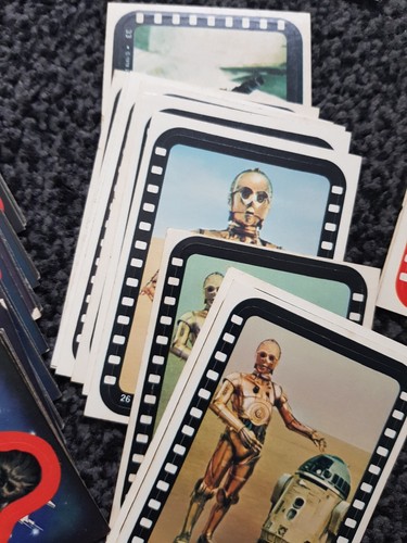 Star Wars Topps 1977 Blue Border Trading Cards VINTAGE STICKERS - SINGLES N/MINT - Picture 4 of 7