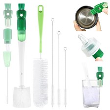 5 Pack Bottle Brush Set, 5 in 1 Water Bottle Cleaning Brush, Long Handle Narr...