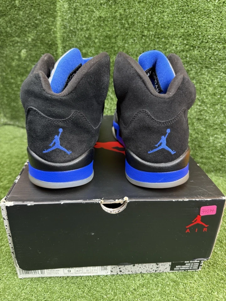 Tamanho 9 - Jordan 5 retrô Mid Racer azul - Imagem 4 de 4