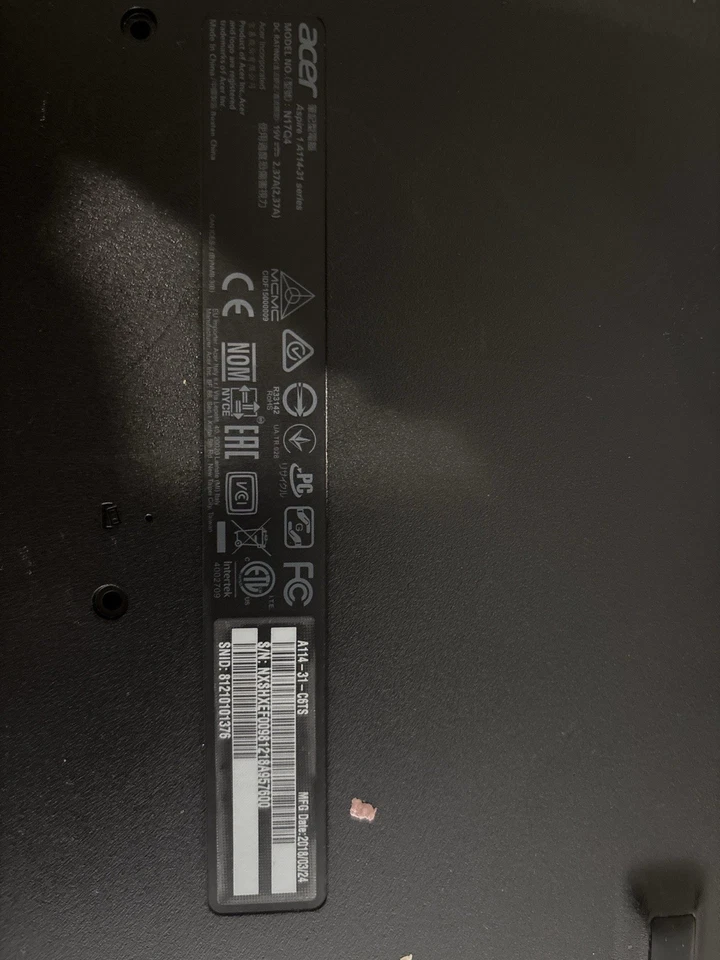 Acer Aspire 1 A114-31/Celeron N3350/SSD 32Go/4Go/Intel HD Graphics/Garanti 1an - Photo 3/3