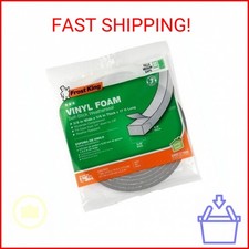 Frost King Vinyl Foam Tape - Closed Cell - Moderate Compression, 3/8" W, 3/16" T