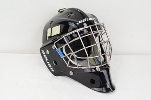 Bauer S25 940 Certified Straight Bar Senior Goalie Mask Medium Black (0130-6946)